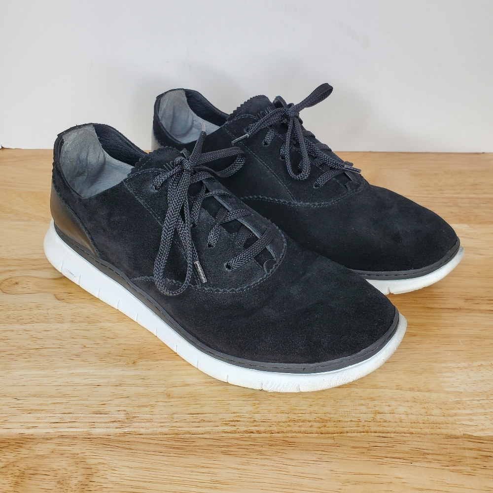 Vionic Shoes 355 Taylor Sneakers Womens Size 11 Black Suede Lace Up